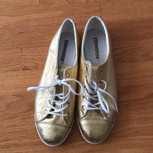 Gold Converse Sneakers